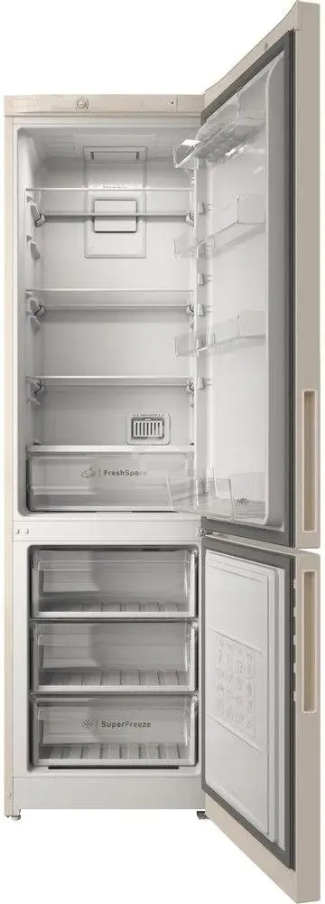 Холодильник Indesit ITR 4200 E бежевый двухкамерный 247/78л морозилка снизу