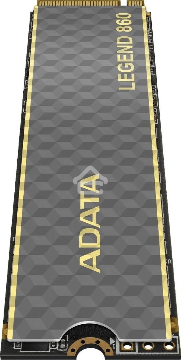 Накопитель SSD ADATA LEGEND 860, 500Gb, PCIe 4.0 x4, M.2 2280, NVMe, R/W 5000/3000, с радиатором