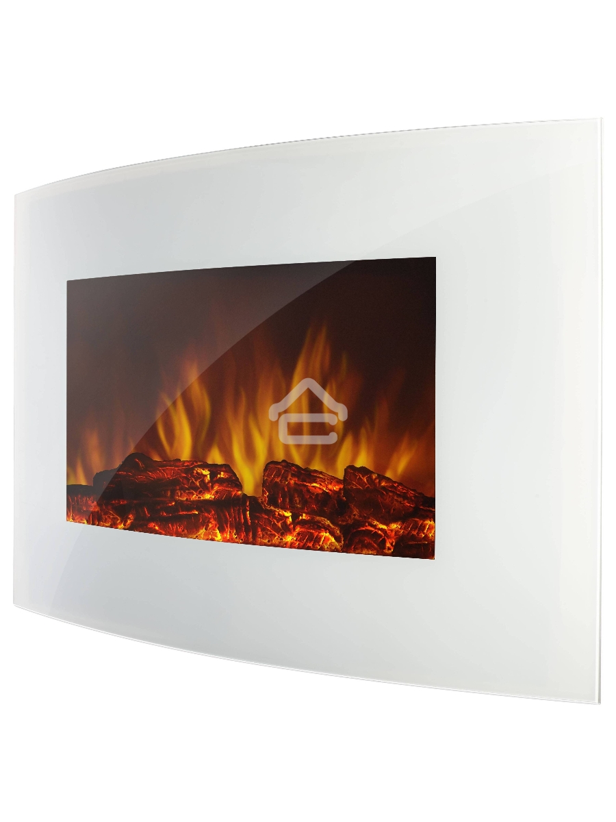 Электрокамин Electrolux EFP/W-1200URLS, белый, 2000 Вт, 25 м2, термостат, пульт д/у