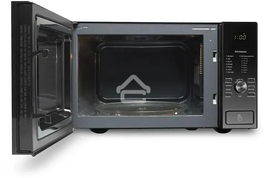 Микроволновая печь Polaris PMO 2303D RUS черный, 23 л, 900 Вт, переключатели- поворотный механизм/кнопки