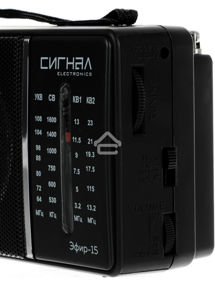 Радиоприемник Сигнал Эфир-15, черный