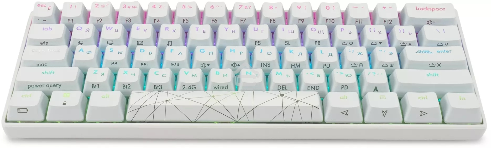 Клавиатура проводная GMNG GG-KB505XW механическая белый USB for gamer (1910522)