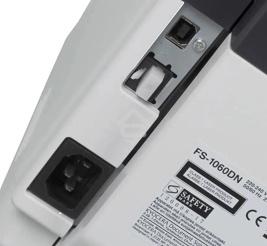 Принтер лазерный Kyocera Ecosys FS-1060dn (1102M33RU0), A4, ч/б, печ. до 25 стр/мин., 600 x 1200 dpi, USB, RJ-45
