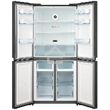 Холодильник Бирюса CD 466 BG черный трехкамерный Side by Side 303/153л морозилка снизу