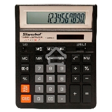 Калькулятор настольный Silwerhof SH-888X-12 черный 12-разр.