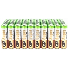 Батарея GP Super 15A50/10HR-2CRVS60 AA (промо:50+10) (60шт) спайка