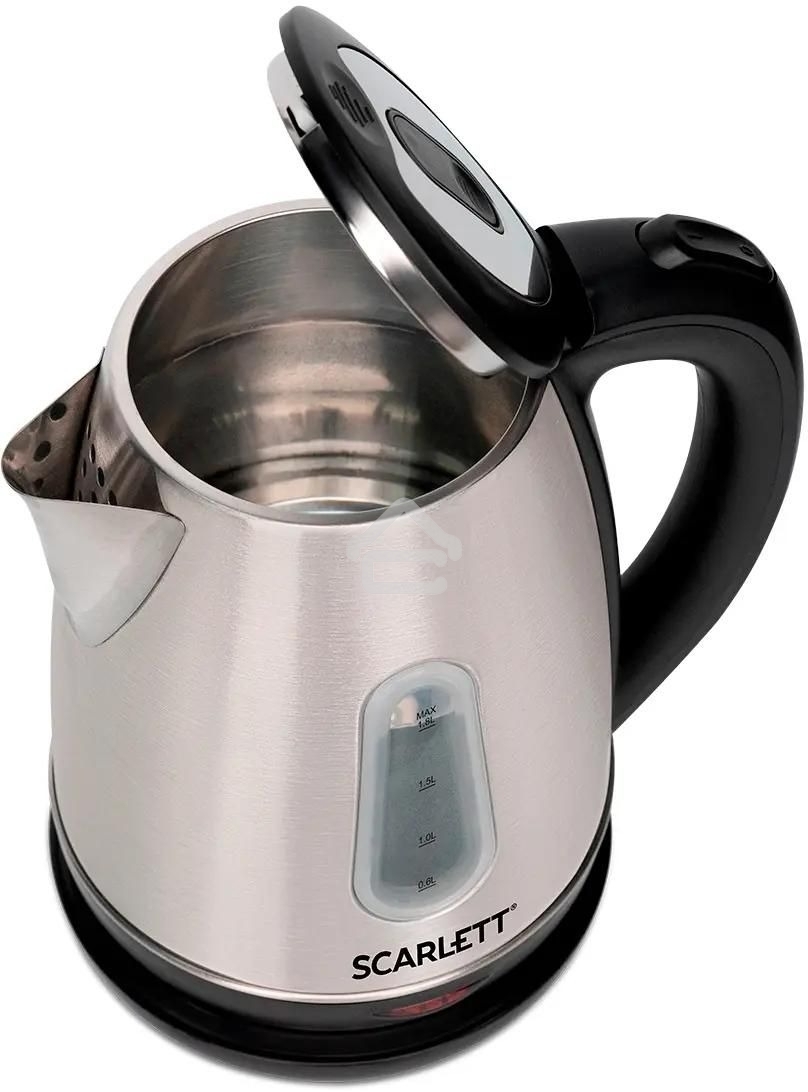 Чайник электрический SCARLETT SC-EK21S36, 1.8л, 2200Вт, черный