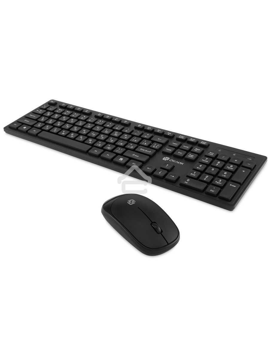 Клавиатура + мышь Оклик S255W клав:черный мышь:черный USB беспроводная Multimedia (1909361)