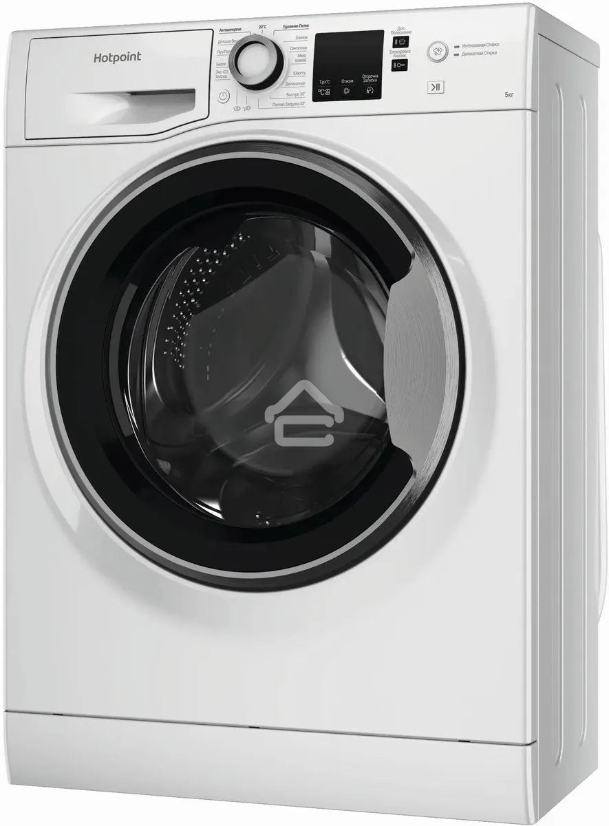 Стиральная машина Hotpoint NUS 5015 S RU белый, загр.фронтальная, макс.: 5 кг, 1000 об/мин, класс: А