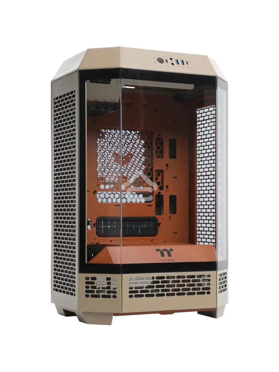 Корпус Thermaltake The Tower 300 Gravel Send коричневый без БП mATX 8x120mm 6x140mm 2xUSB3.0 audio bott PSU