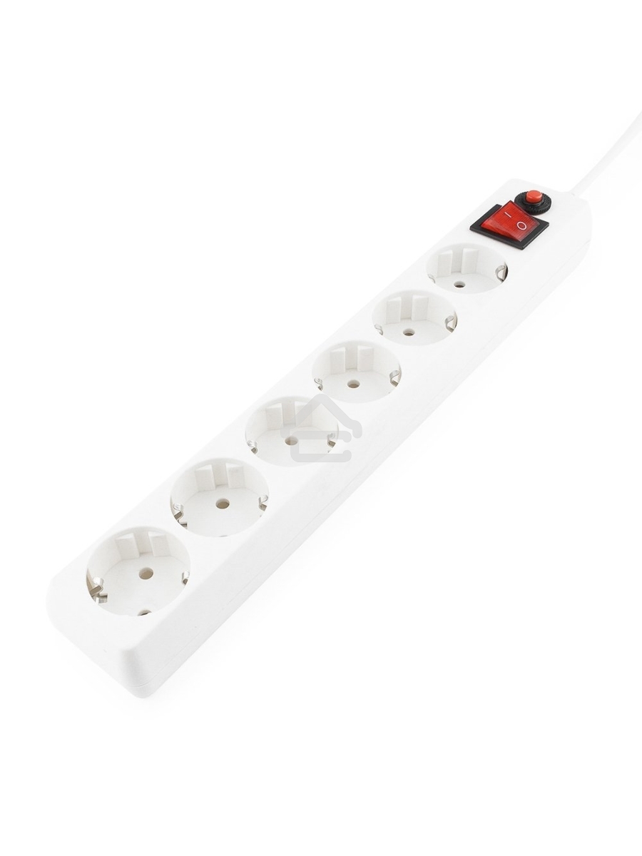 Сетевой фильтр Гарнизон ECL-6-W-3, 6р, 10А, 3м, ур.защиты 4, белый, пакет
