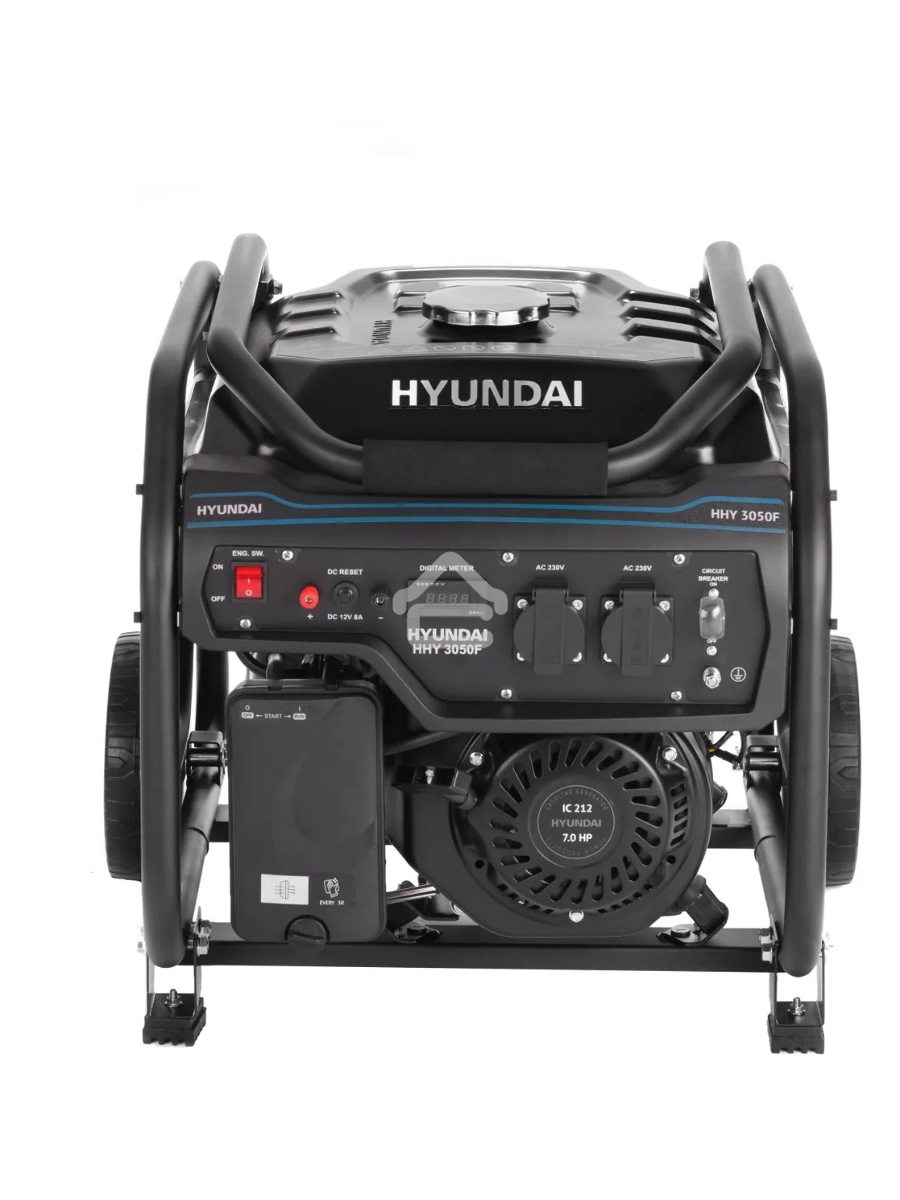 Электрогенератор бензиновый Hyundai HHY 3050F, 3.2 кВт, 69 дБ, 49 кг