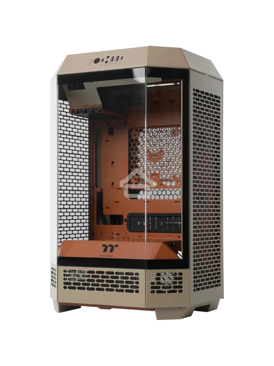 Корпус Thermaltake The Tower 300 Gravel Send коричневый без БП mATX 8x120mm 6x140mm 2xUSB3.0 audio bott PSU