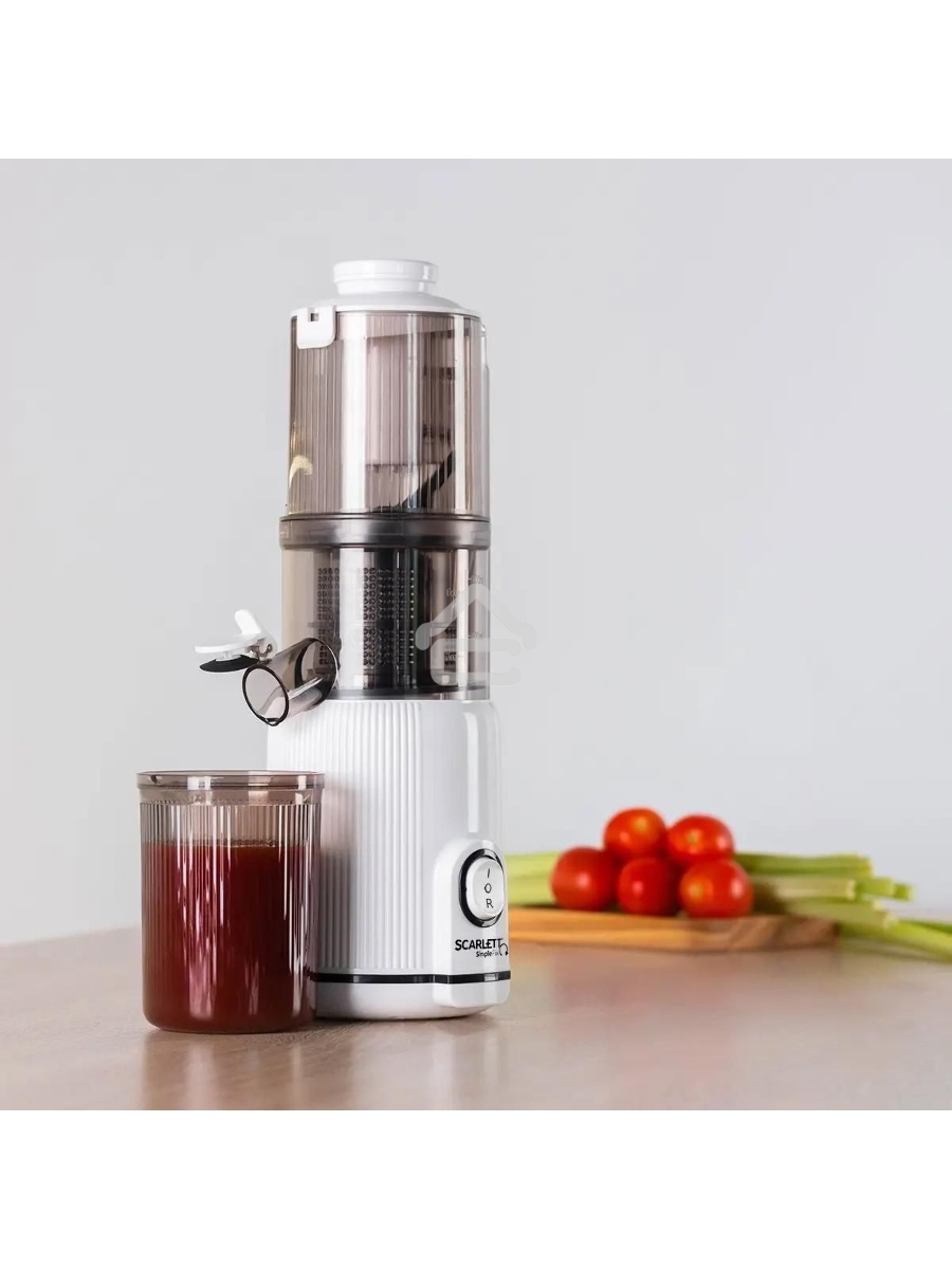 Соковыжималка шнековая Scarlett SC-JE50S63 400Вт рез.сок.:600мл. белый
