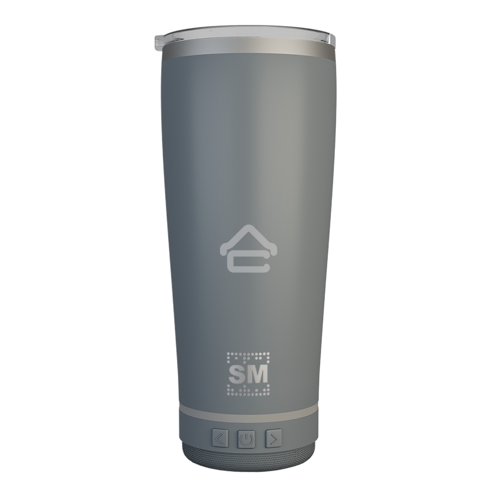 Термокружка с портативной колонкой SOUNDMAX SM-TC001(серый)