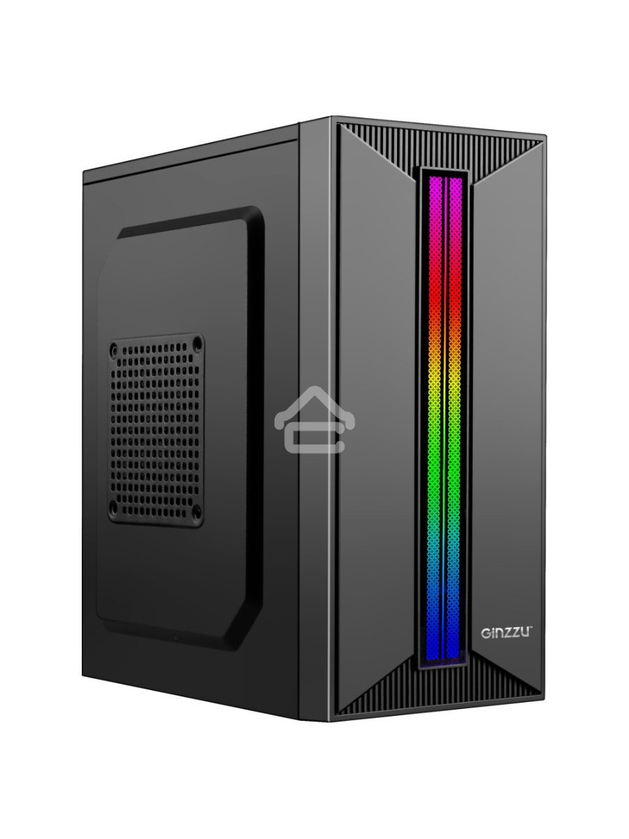 Компьютерный корпус Ginzzu B350 2*USB 2.0,AU RGB