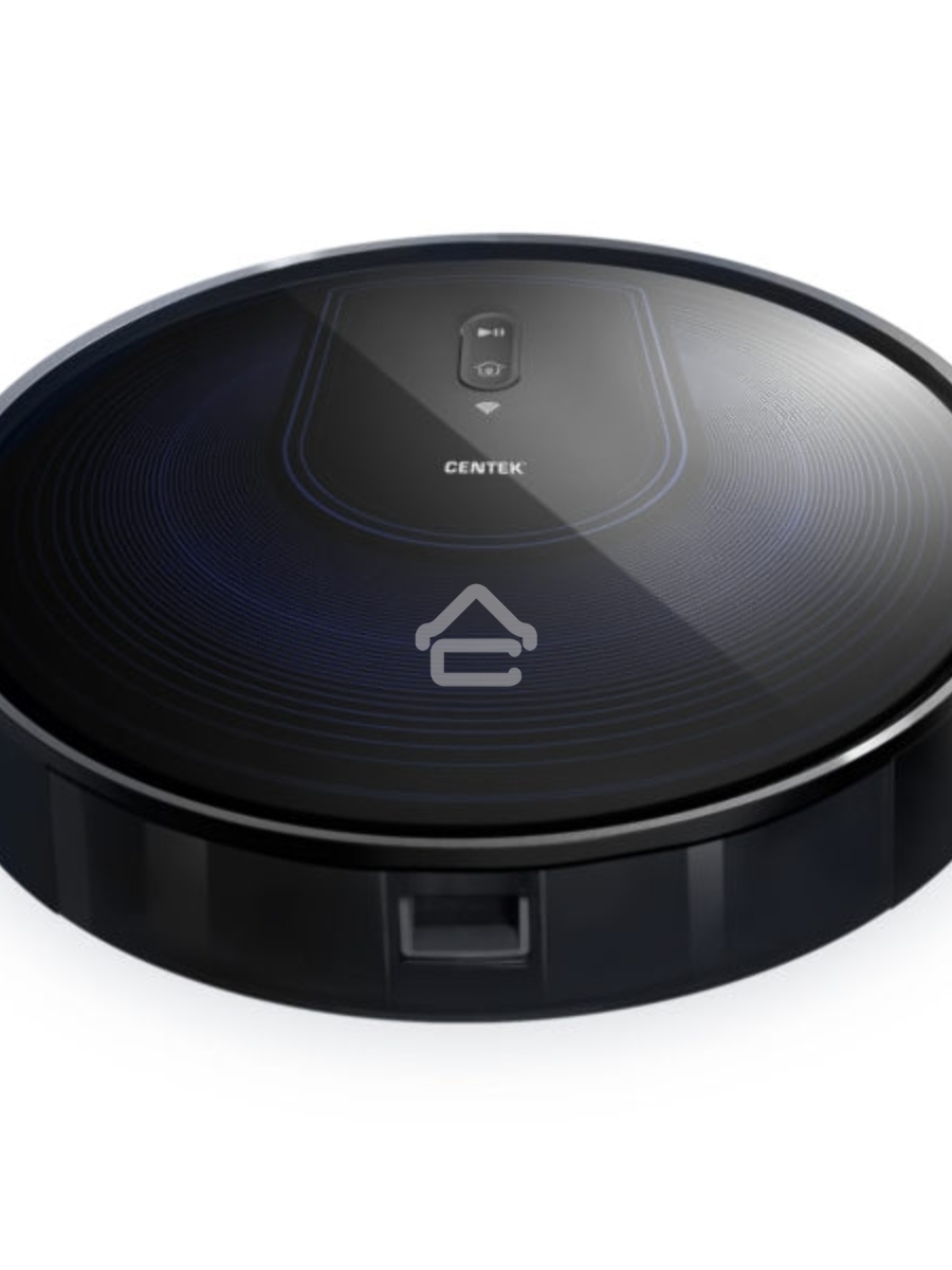 Робот-пылесос Centek CT-2720 черный/синий, 2600 мAч Li-Ion, уборка сухая/влажная, пылесборник контейнер 0.68 л
