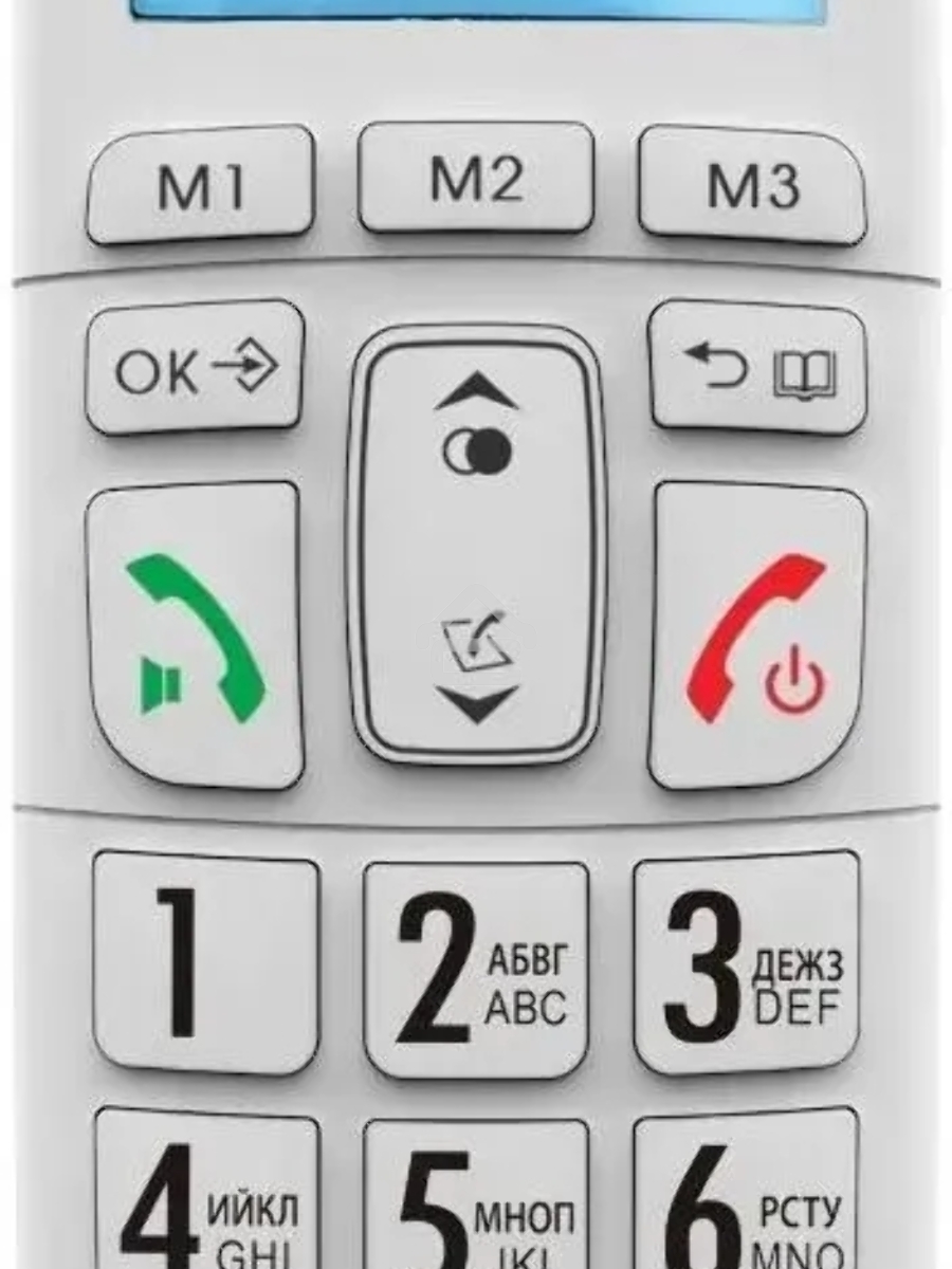 Р/Телефон Dect Decross DC1014 белый АОН