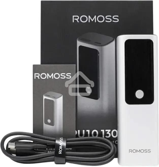 Портативный аккумулятор Romoss PPU10 10000mAh 130W 5A серебристый/черный (1746858)