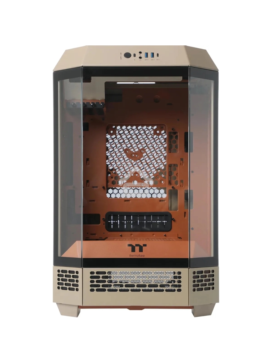 Корпус Thermaltake The Tower 300 Gravel Send коричневый без БП mATX 8x120mm 6x140mm 2xUSB3.0 audio bott PSU