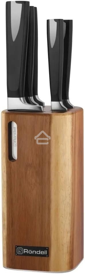 Набор из 5 ножей в блоке Rondell Cascara RD-1852