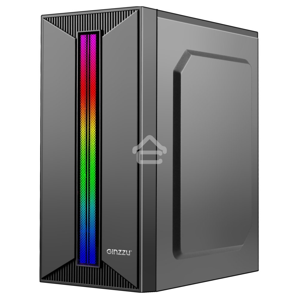 Компьютерный корпус Ginzzu B350 2*USB 2.0,AU RGB