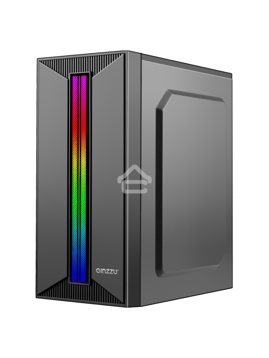 Компьютерный корпус Ginzzu B350 2*USB 2.0,AU RGB