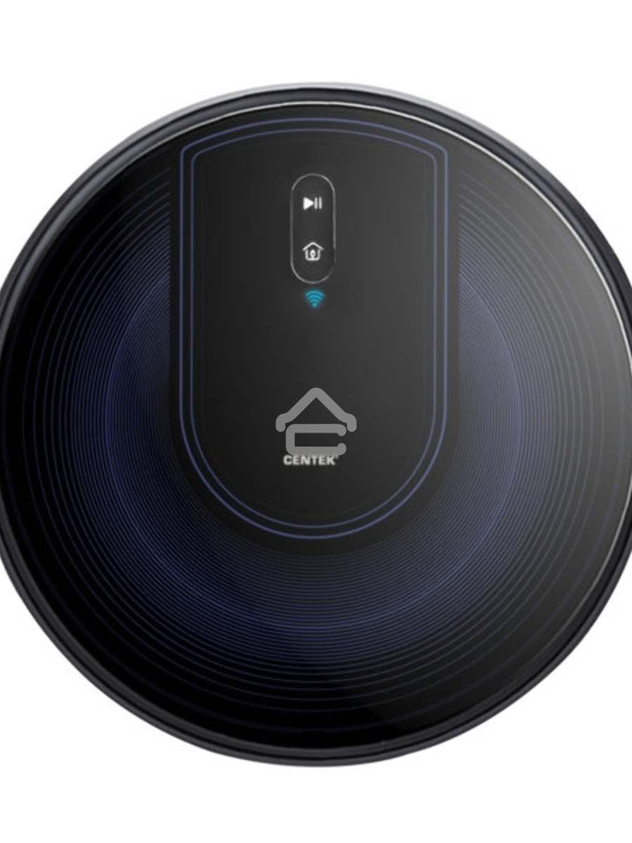Робот-пылесос Centek CT-2720 черный/синий, 2600 мAч Li-Ion, уборка сухая/влажная, пылесборник контейнер 0.68 л