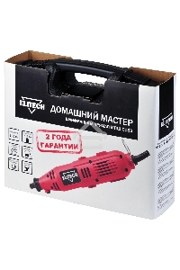 Шлифмашина прямая Elitech МПШ 015Э красный/черный
