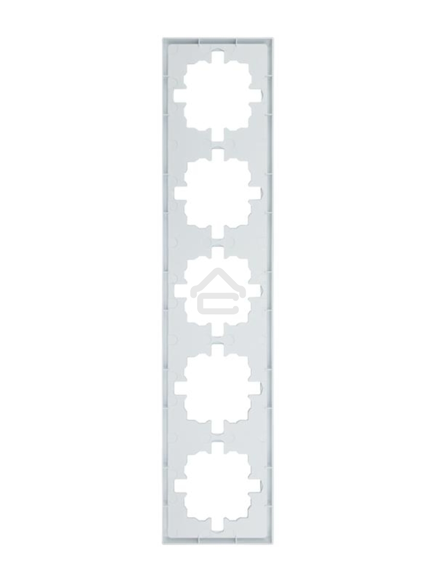 Рамка 5-мест. горизонт. ZIMA бел. LEZARD 704-0200-150
