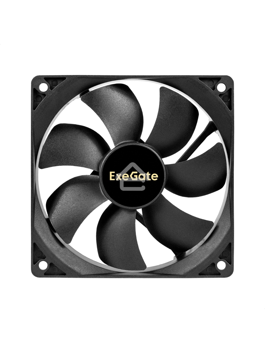 Вентилятор для корпуса ExeGate ExtraSilent ES12025SM черный, 120 мм, 1400 об/мин, 24 дБ, 2 pin