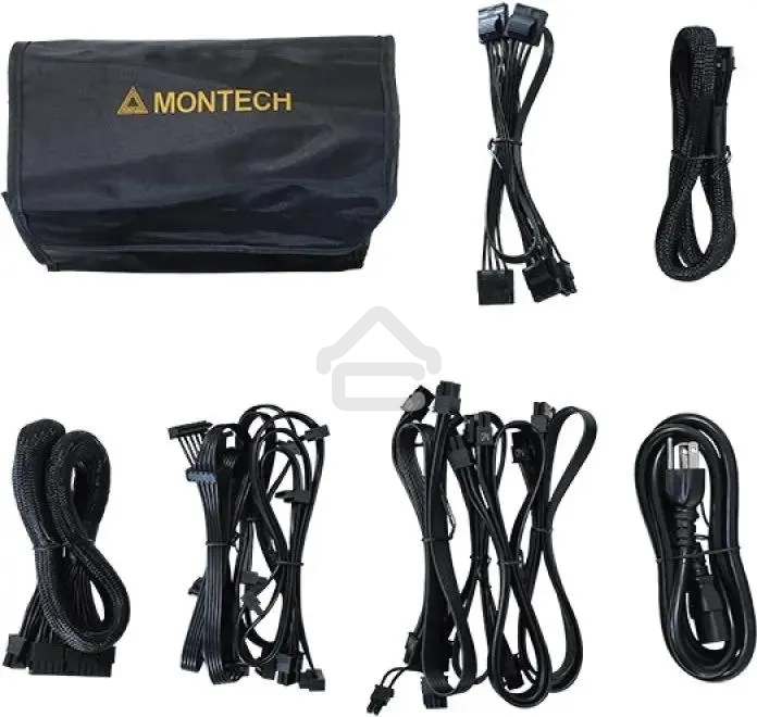 Блок питания Montech TITAN GOLD Gen.5 (TITAN GOLD 750 TIS0123), 750 Вт, 80 PLUS GOLD, 135 мм, модульный, черный