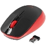 Мышь беспроводная Logitech M190 черный/красный, 1000 dpi, радиоканал, USB, кнопки - 3