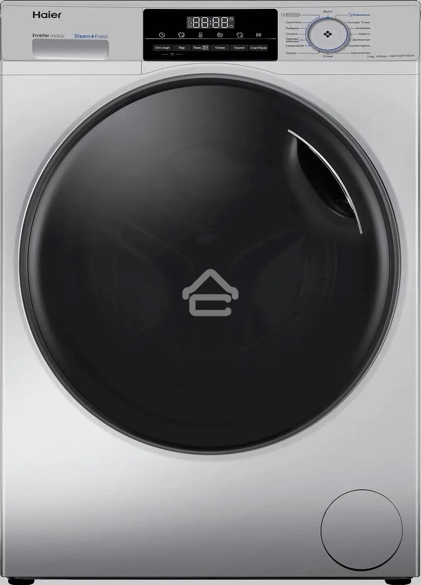 Стиральная машина Haier HWD70-BP14929S серебристый, загрузка фронтальная 7 кг, 4 кг - сушка, 1400 об/мин, класс: B