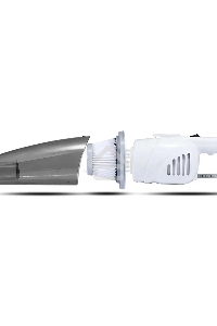 Пылесос вертикальный Deerma DX118C белый/серый, питание от сети, 140 Вт, уборка сухая, пылесборник 1.2 л