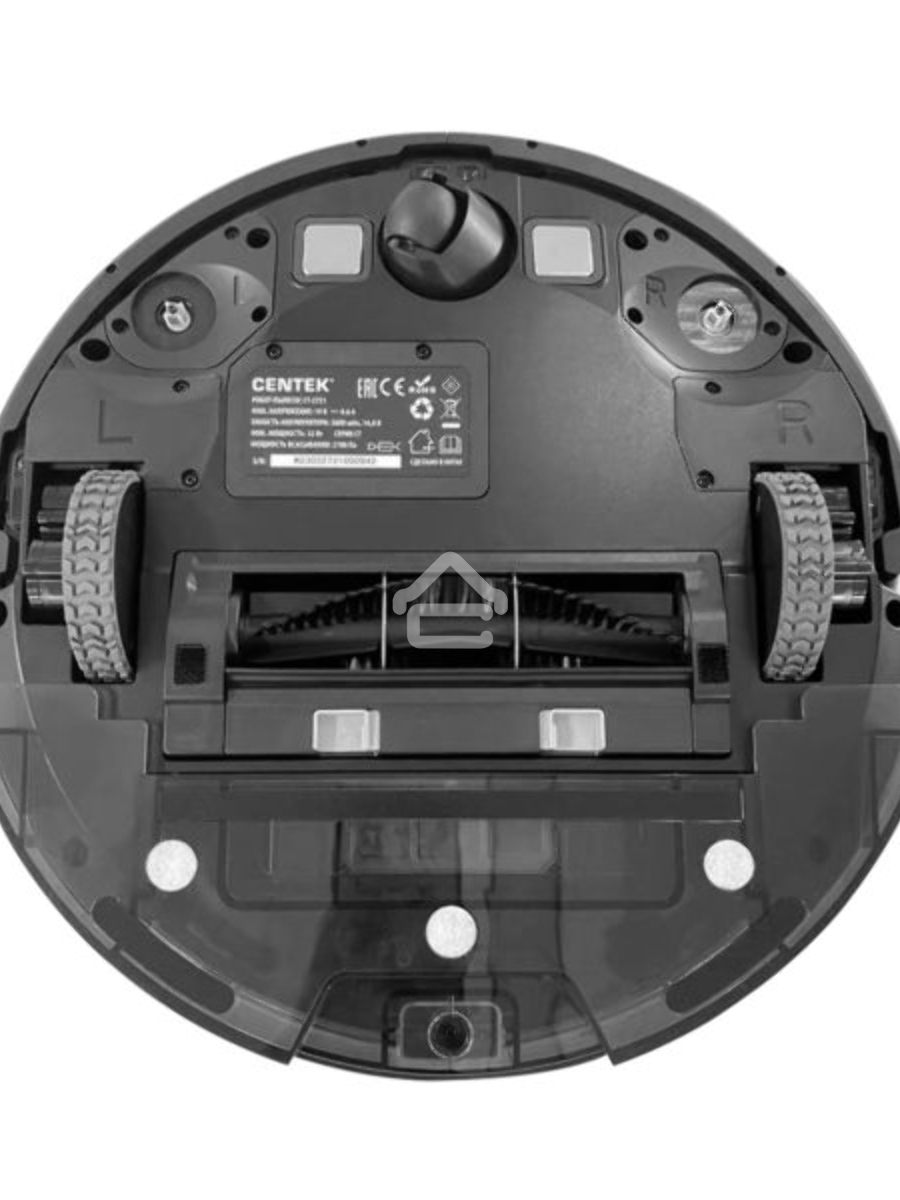 Робот-пылесос Centek CT-2721 чёрный, 2600 мAч Li-Ion, уборка сухая/влажная, пылесборник контейнер 0.68 л