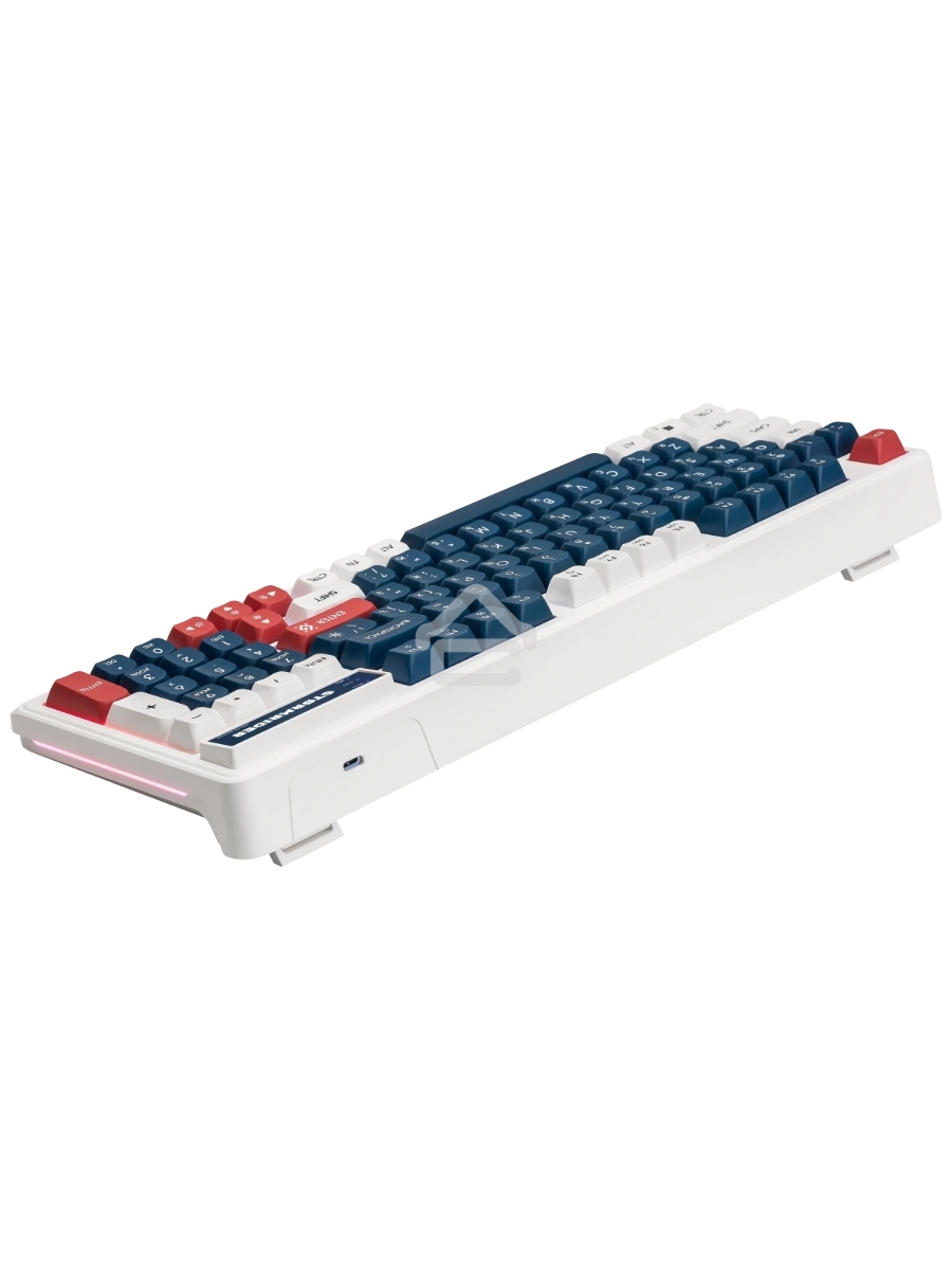 Игровая клавиатура проводная Defender Stormrider GK-425 RU,бел/син,94кн+FN,радуж,1.75м