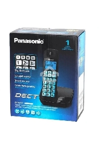 Телефон беспроводной (DECT) Panasonic KX-TGE110UCB черный
