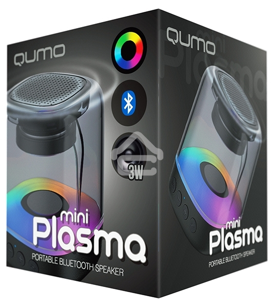 Акустическая система QUMO Plasma mini ВТ 0081 3 ВТ объемное звучание RGB