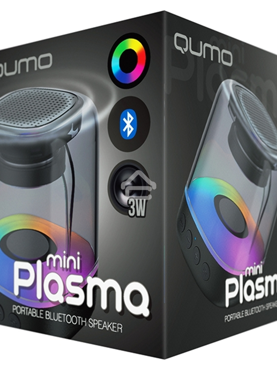 Акустическая система QUMO Plasma mini ВТ 0081 3 ВТ  объемное звучание  RGB