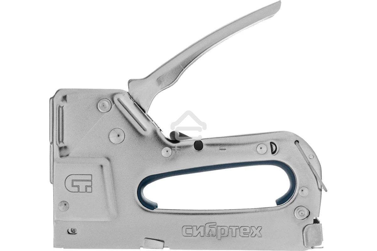 Степлер мебельный СИБРТЕХ, металлический, регулируемый, тип скобы 53, 4-14 мм СИБРТЕХ 40101