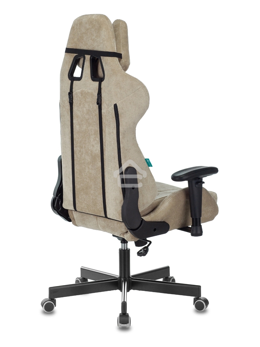 Кресло игровое Бюрократ VIKING KNIGHT LT21 FABRIC песочный крестовина металл/пластик