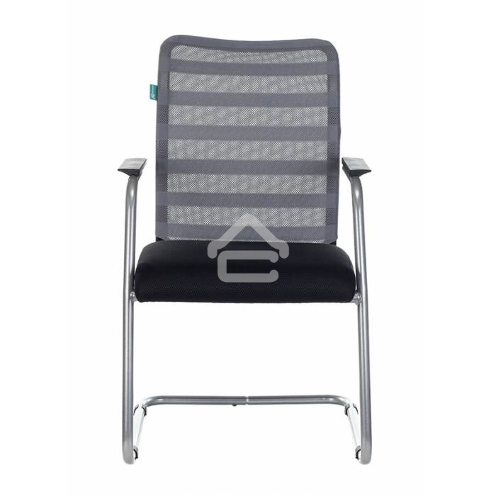 Кресло компьютерное Бюрократ CH-599AV/32G/TW-11 на полозьях, серый TW-32K03, сиденье черный TW-11