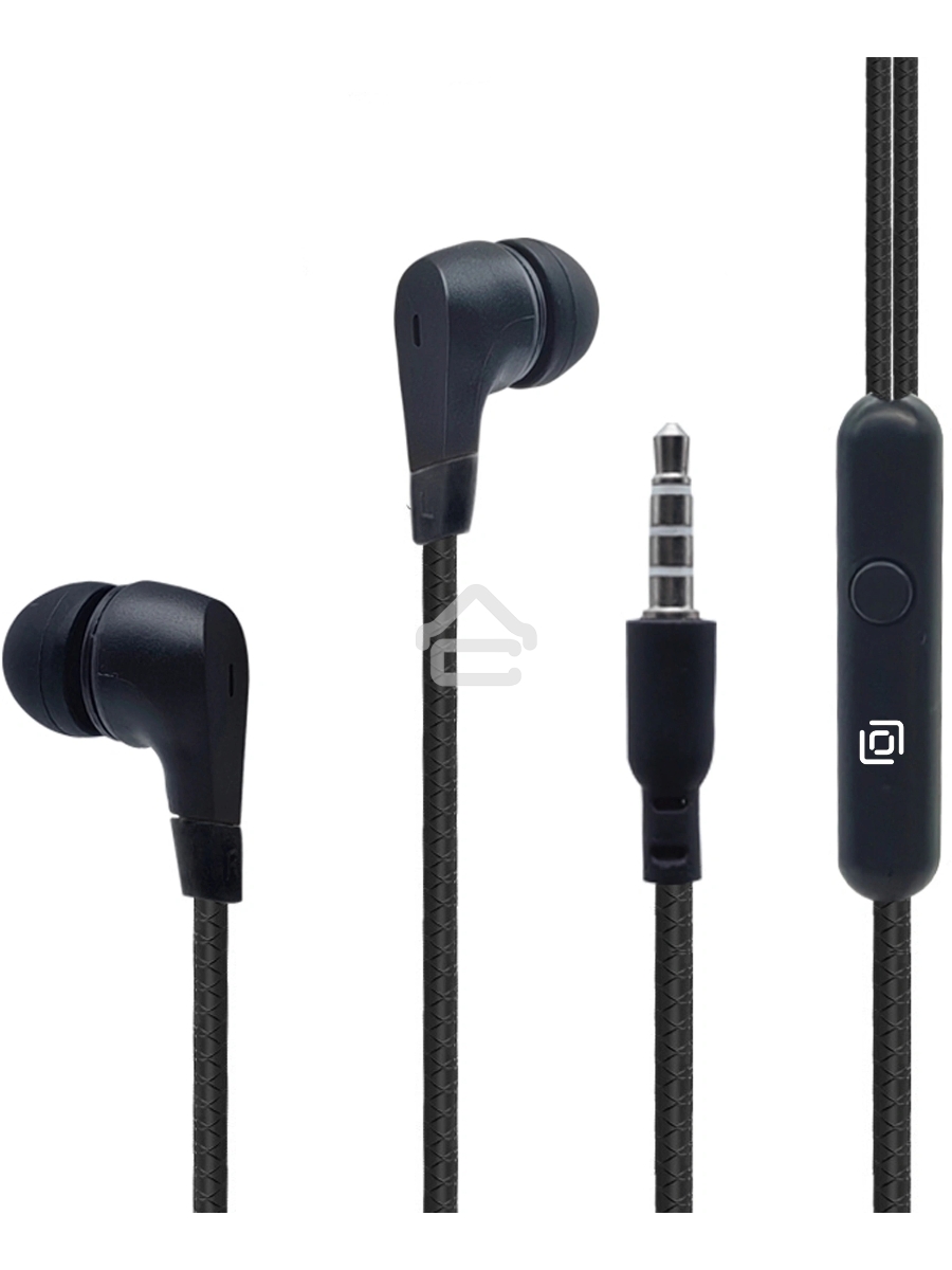 Гарнитура внутриканальные Oklick HS-S-250 1.2м черный проводные в ушной раковине (SS-E161)
