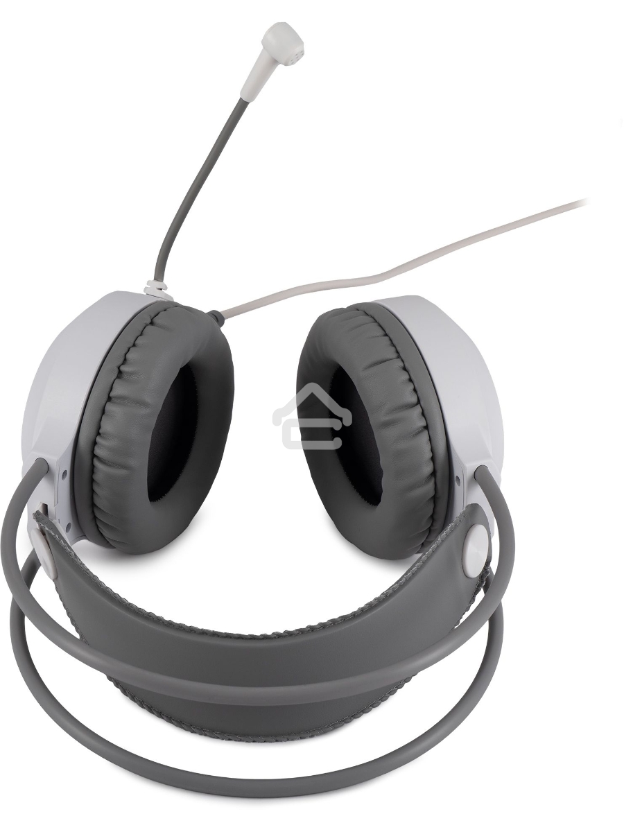 Наушники с микрофоном Оклик HS-L300G White белый 2.2м мониторные USB оголовье (1796952)