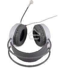 Наушники с микрофоном Оклик HS-L300G White белый 2.2м мониторные USB оголовье (1796952)