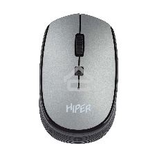 Мышь беспроводная HIPER HOMW-081 серый, 1600 dpi, радиоканал, USB, кнопки - 4