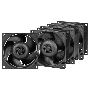 Комплект вентиляторов для корпуса Arctic S8038-7K (4 Pack) черный, 80 мм, 7000 об/мин, 4 pin