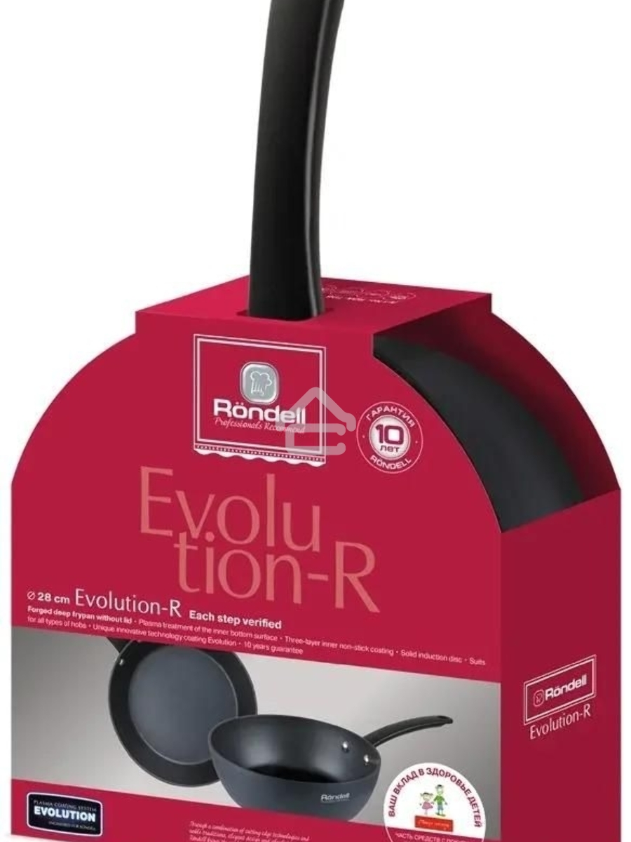 Сковорода Rondell Evolution-R RDA-798, 28см, без крышки, графитовый