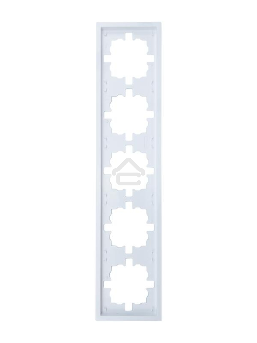 Рамка 5-мест. горизонт. ZIMA бел. LEZARD 704-0200-150